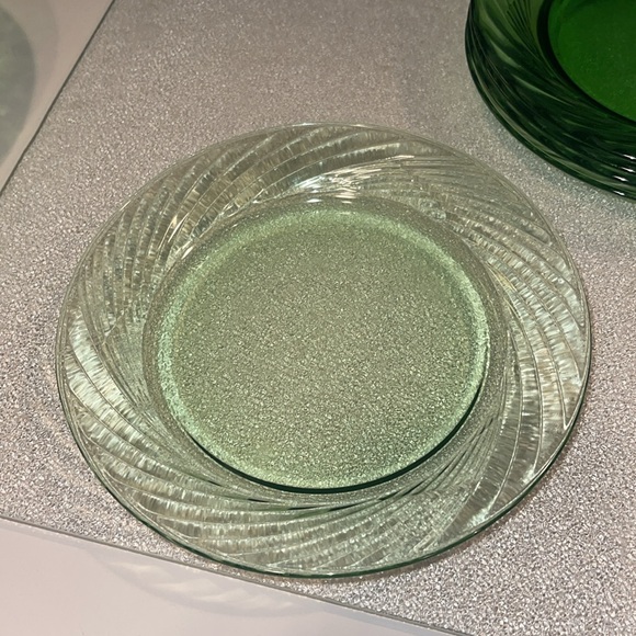Vtg 9 Pc Corelle Pyrex Festiva Spring Green Dinner Salad Plates/Bowls Set - Picture 5 of 7